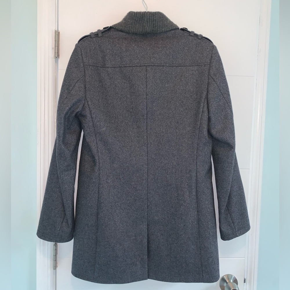 Ted Baker Men Cashmere Wool Grey Mens Coat Size 4 Large - Picture 2 of 5